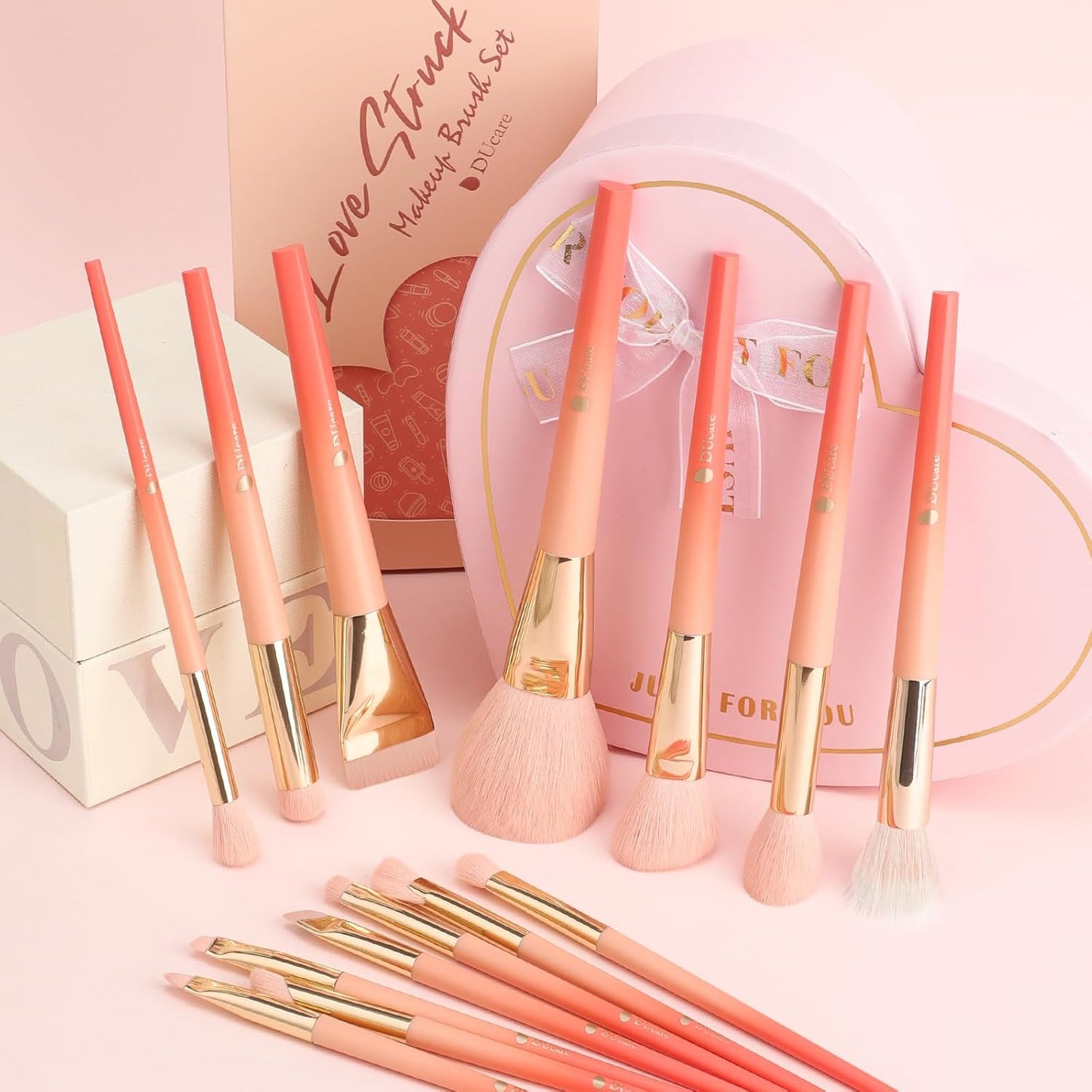 Ducare 14PCS Makeup Pinsel Set, Kosmetikpinsel Makeup Pinsel Set Mit Geschenkbox, Perfektes Valentinstag/Muttertag/Geburtstag Geschenk
