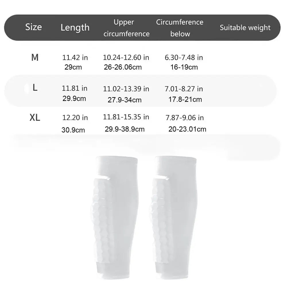 Shin Defender Honeycomb Soccer Shin Guard Sleeves Ski Shin Guards Pads Breathable Shin Guards for Skiing Running Basketball