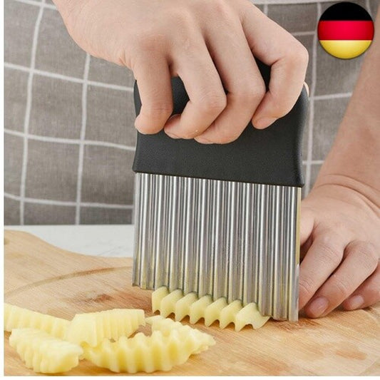 Kunststoff Edelstahl Kartoffel Gemüsehobel, Kartoffel Gewellte Klinge Chip