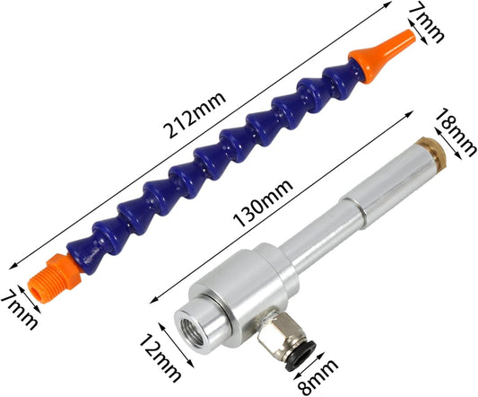 Kaltluftpistole, 130 Mm Trockenkühlung Luftstrommaschine Kühlmittel Schmierspray System Mit Flexiblem Rohr Für Schweißen Kleben Abdichten