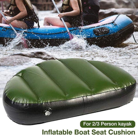 Aufblasbare Sitzkissen Für Schlauchboot, Angeln Sitzkissen, PVC Aufblasbare Fischerbootsitze Für Camping Im Freien Und Verschiedene Wasseraktivitäten (Grün)