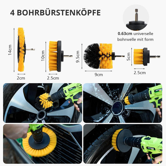 20 Stück Autopflege Set, Auto Reinigungsset, Auto Detailing Pinsel Auto Waschset Für Auto Reinigung Innenraum Und Außen