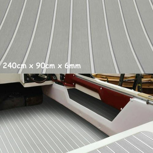 Bootsmatte Aus Eva-Schaum, Bootsboot, Yachtbrücke, Bodenmatte Aus Teak, Selbstklebend, Rutschfest, Wasserfest, Für Bootsbrücke, Freizeitfahrzeug, Yacht, 240 X 90 Cm