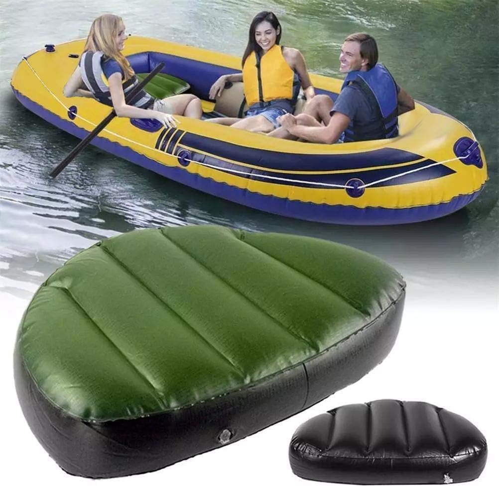 Aufblasbare Sitzkissen Für Schlauchboot, Angeln Sitzkissen, PVC Aufblasbare Fischerbootsitze Für Camping Im Freien Und Verschiedene Wasseraktivitäten (Grün)
