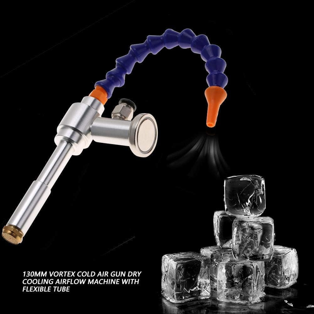 Kaltluftpistole, 130 Mm Trockenkühlung Luftstrommaschine Kühlmittel Schmierspray System Mit Flexiblem Rohr Für Schweißen Kleben Abdichten