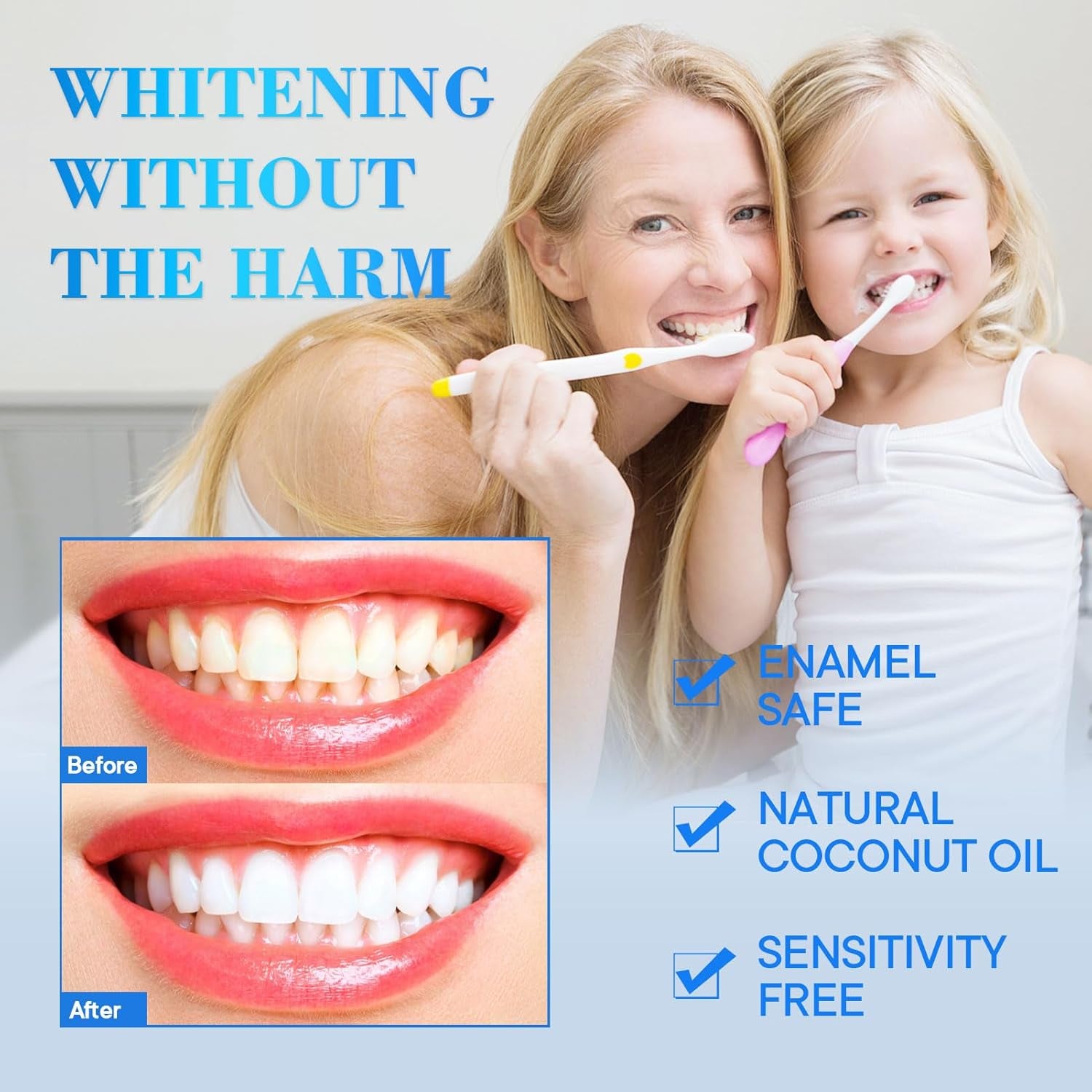 Whitening Strips,28 Strips Zahnaufhellung Peroxid Frei Teeth Whitening Strips Zähne Aufhellen Non-Sensitive Formel Bleaching Stripes White Stripes Zähne Sicher Für Zahnschmelz Mit Minzgeschmack
