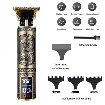 Beard Trimmer Hair Clippers Cordless Rechargeable Hair Cutting Barber Shaving Machine For Men USB Charging