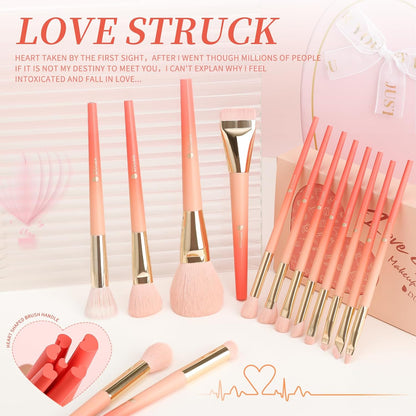 Ducare 14PCS Makeup Pinsel Set, Kosmetikpinsel Makeup Pinsel Set Mit Geschenkbox, Perfektes Valentinstag/Muttertag/Geburtstag Geschenk