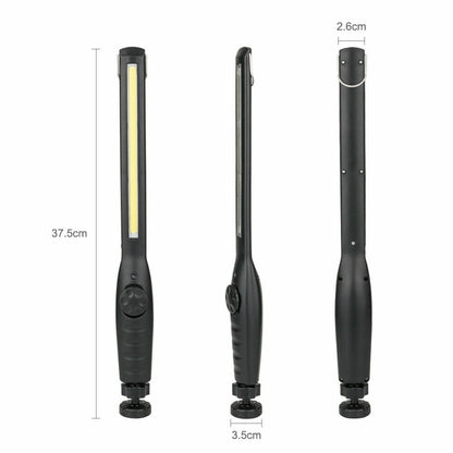 USB Rechargeable Work Light Magnetic LED Flashlight Flexible Cordless Torch Automotive Inspection Emergency Light 2 PACK