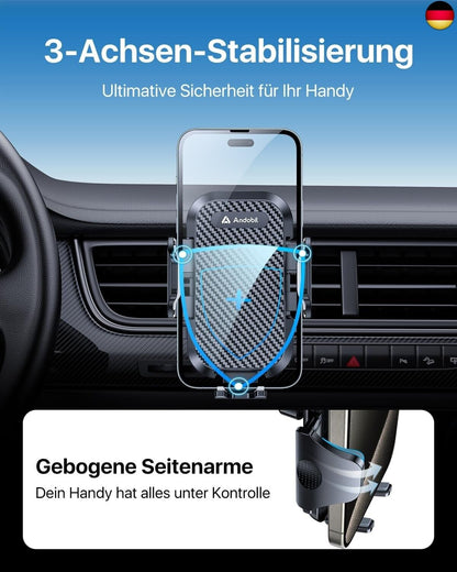 Andobil Handyhalterung Auto Lüftung [ 2025 Upgrade Lüftungsclip ] Kfz Handy H