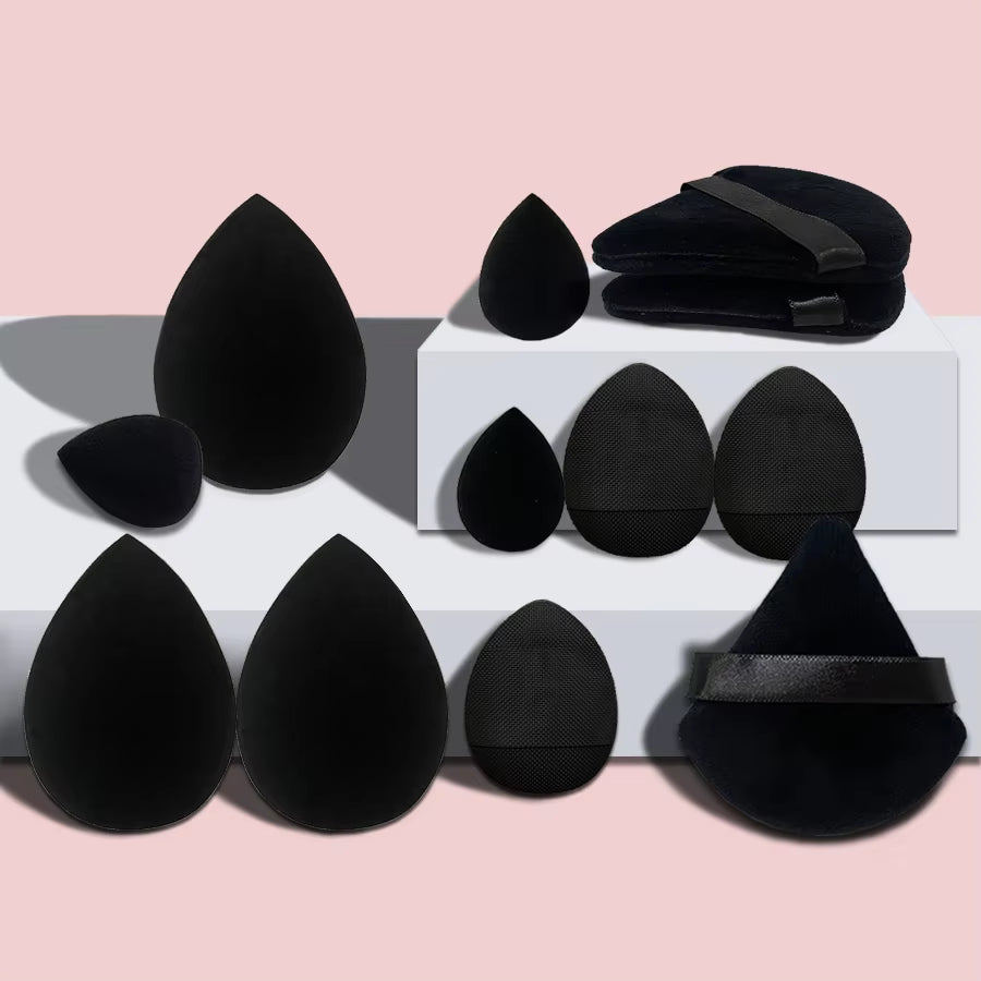 12Pcs Small, Medium and Large Combination Set Makeup Puff Essential for Beginners