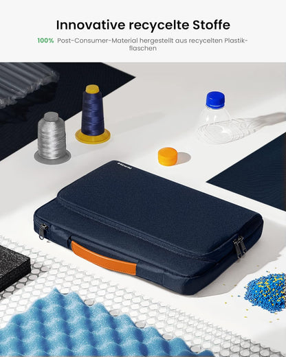 Tomtoc 360° Tasche Hülle Für 15-Zoll Macbook Air 2025-2023 M4/A3241 M3/A3114 M2/A2941, 15'' Macbook Pro A1990 A1707, 15'' Microsoft Neu Surface Laptop 7Th/6/5, Wasserabweisend Laptoptasche Laptophülle