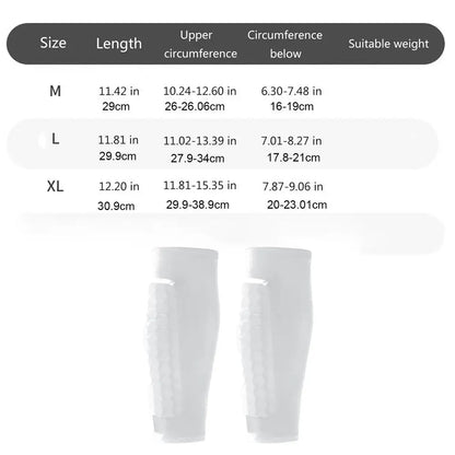 Shin Defender Honeycomb Soccer Shin Guard Sleeves Ski Shin Guards Pads Breathable Shin Guards for Skiing Running Basketball