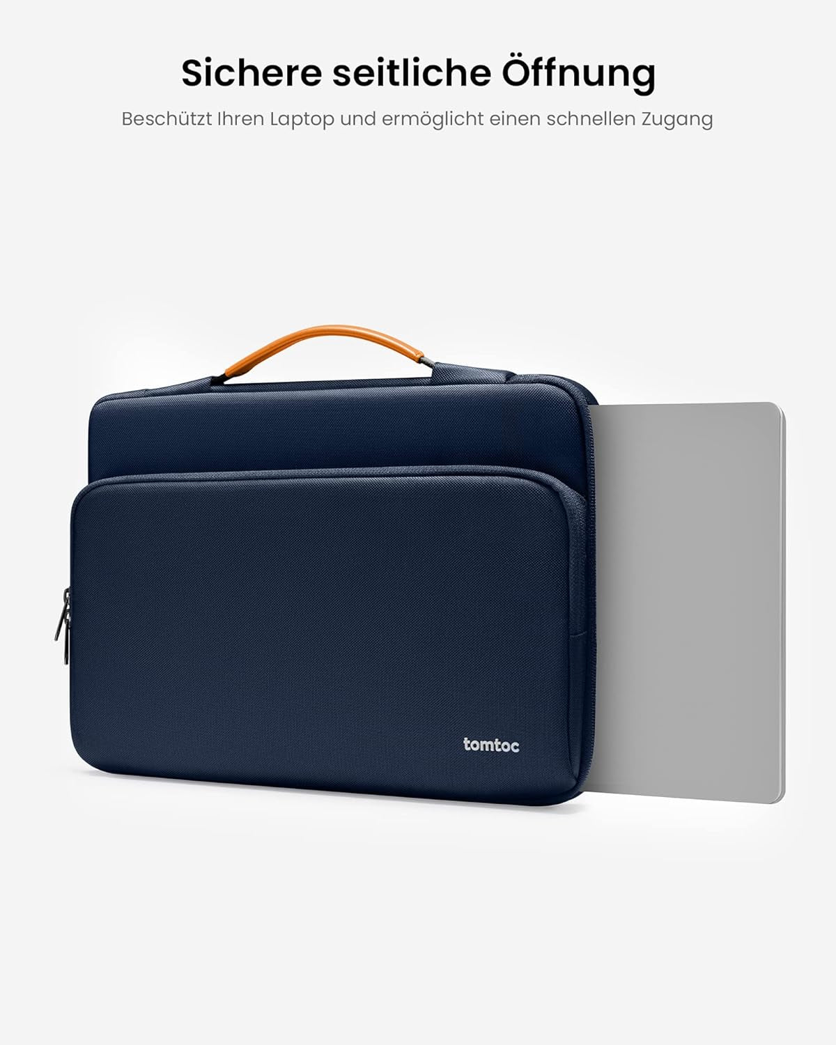 Tomtoc 360° Tasche Hülle Für 15-Zoll Macbook Air 2025-2023 M4/A3241 M3/A3114 M2/A2941, 15'' Macbook Pro A1990 A1707, 15'' Microsoft Neu Surface Laptop 7Th/6/5, Wasserabweisend Laptoptasche Laptophülle
