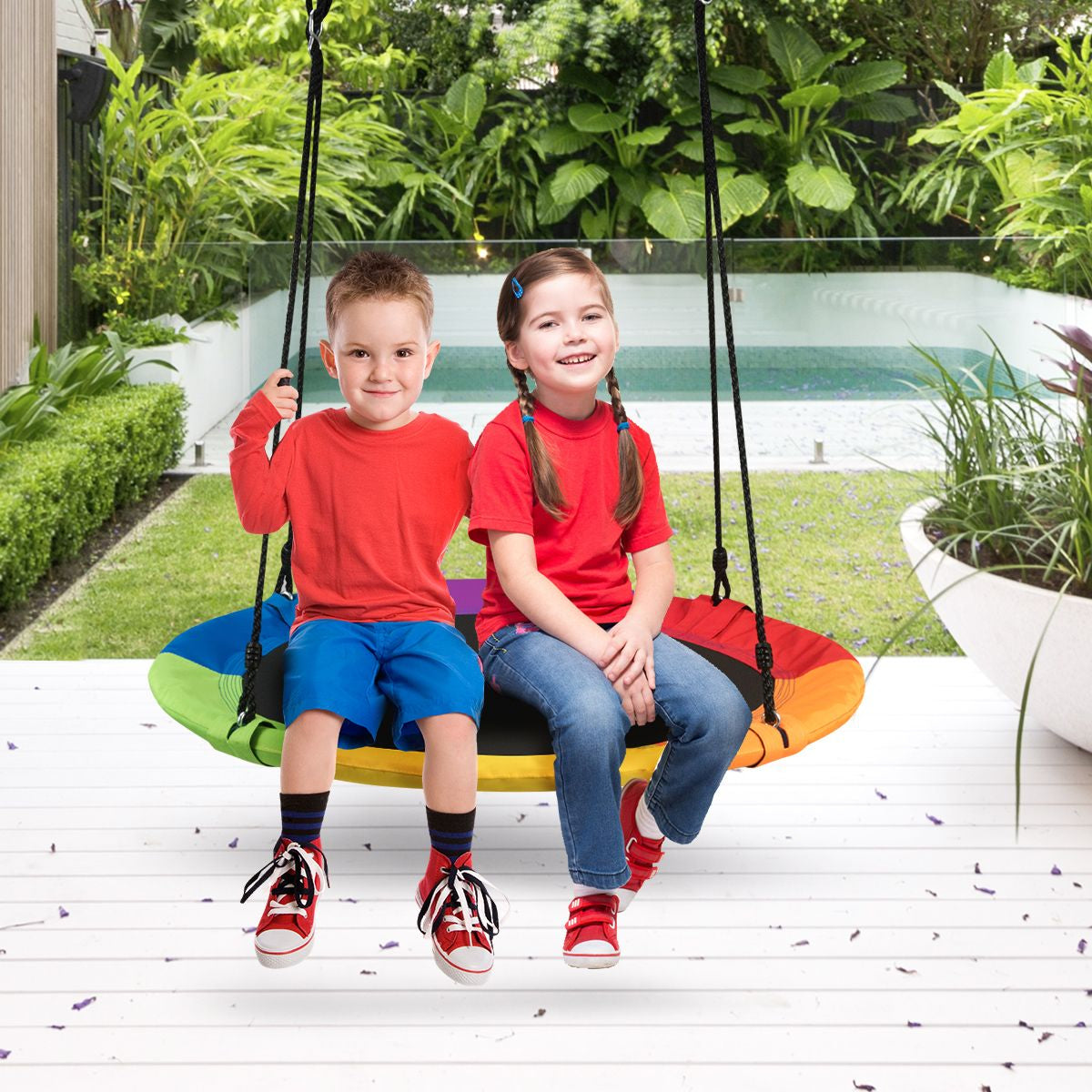 Nestschaukel Gartenschaukel Outdoor Kinderschaukel Bis 150 Kg