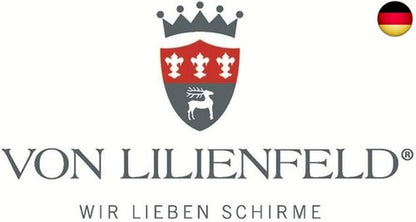 VON LILIENFELD Regenschirm XXL Durchmesser 120 Cm Partnerschirm Auf-Automatik