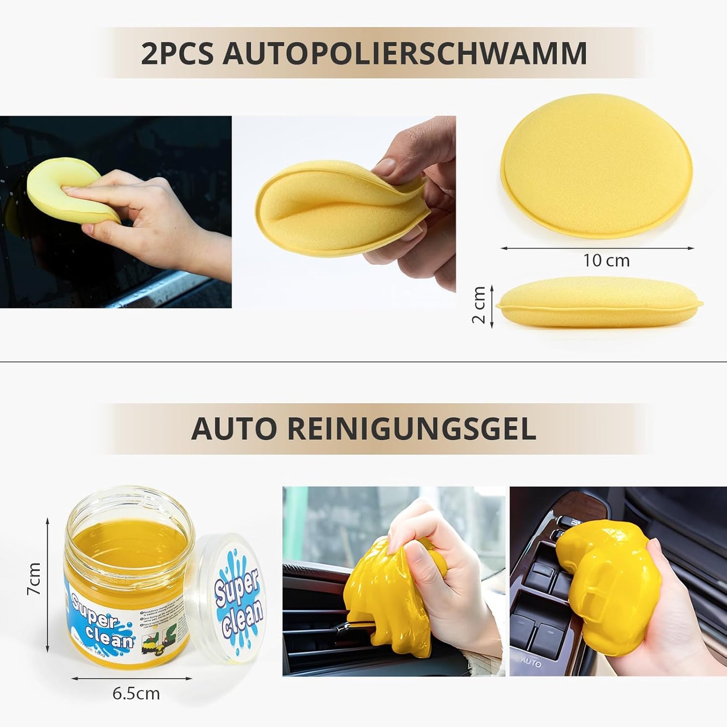 20 Stück Autopflege Set, Auto Reinigungsset, Auto Detailing Pinsel Auto Waschset Für Auto Reinigung Innenraum Und Außen