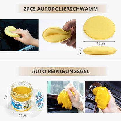 20 Stück Autopflege Set, Auto Reinigungsset, Auto Detailing Pinsel Auto Waschset Für Auto Reinigung Innenraum Und Außen