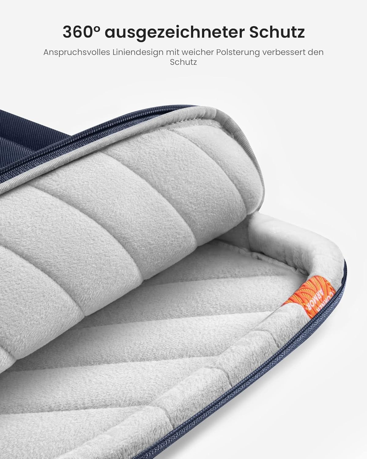 Tomtoc 360° Tasche Hülle Für 15-Zoll Macbook Air 2025-2023 M4/A3241 M3/A3114 M2/A2941, 15'' Macbook Pro A1990 A1707, 15'' Microsoft Neu Surface Laptop 7Th/6/5, Wasserabweisend Laptoptasche Laptophülle