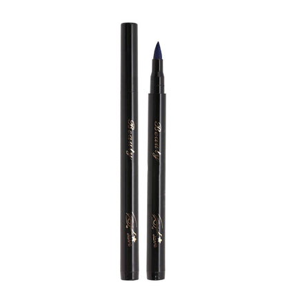 Eyeliner Blue, Eyeliner Bleistift, Roter Oder Blauer Blitz Eyeliner Stift Matt Kosmetisches Werkzeug Für Eyeliner Wasserdichter Eyeliner Stift Augenfarben Eyeliner Make up Bleistift(05# Blau)