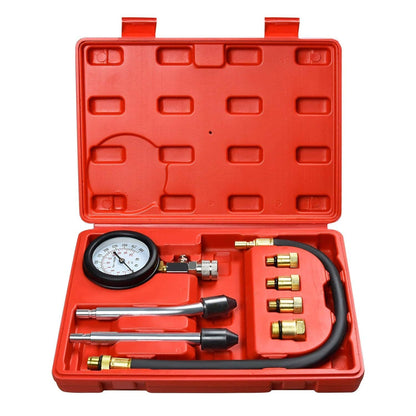 KOMPRESSIONSTESTER-SATZ BENZIN MOTOR KOMPRESSION PRuFER MESSER 0-20 Bar