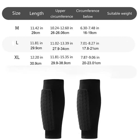 Shin Defender Honeycomb Soccer Shin Guard Sleeves Ski Shin Guards Pads Breathable Shin Guards for Skiing Running Basketball