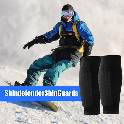 Shin Defender Honeycomb Soccer Shin Guard Sleeves Ski Shin Guards Pads Breathable Shin Guards for Skiing Running Basketball
