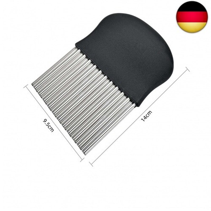 Kunststoff Edelstahl Kartoffel Gemüsehobel, Kartoffel Gewellte Klinge Chip