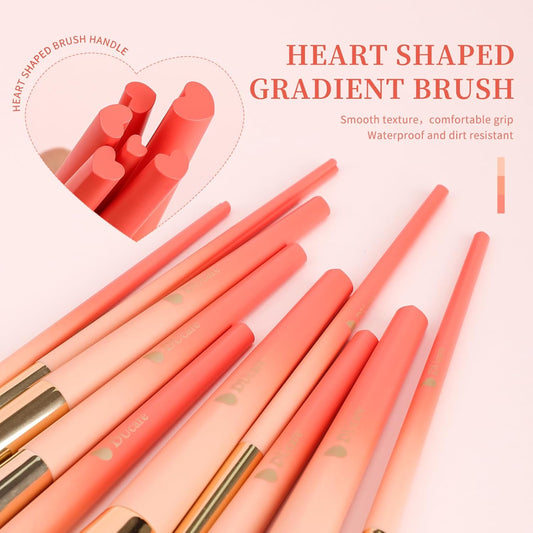 Ducare 14PCS Makeup Pinsel Set, Kosmetikpinsel Makeup Pinsel Set Mit Geschenkbox, Perfektes Valentinstag/Muttertag/Geburtstag Geschenk